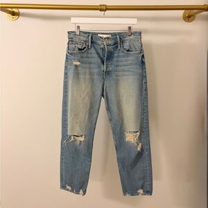 MOTHER Light Blue Denim Boyfriend Jeans Size 30